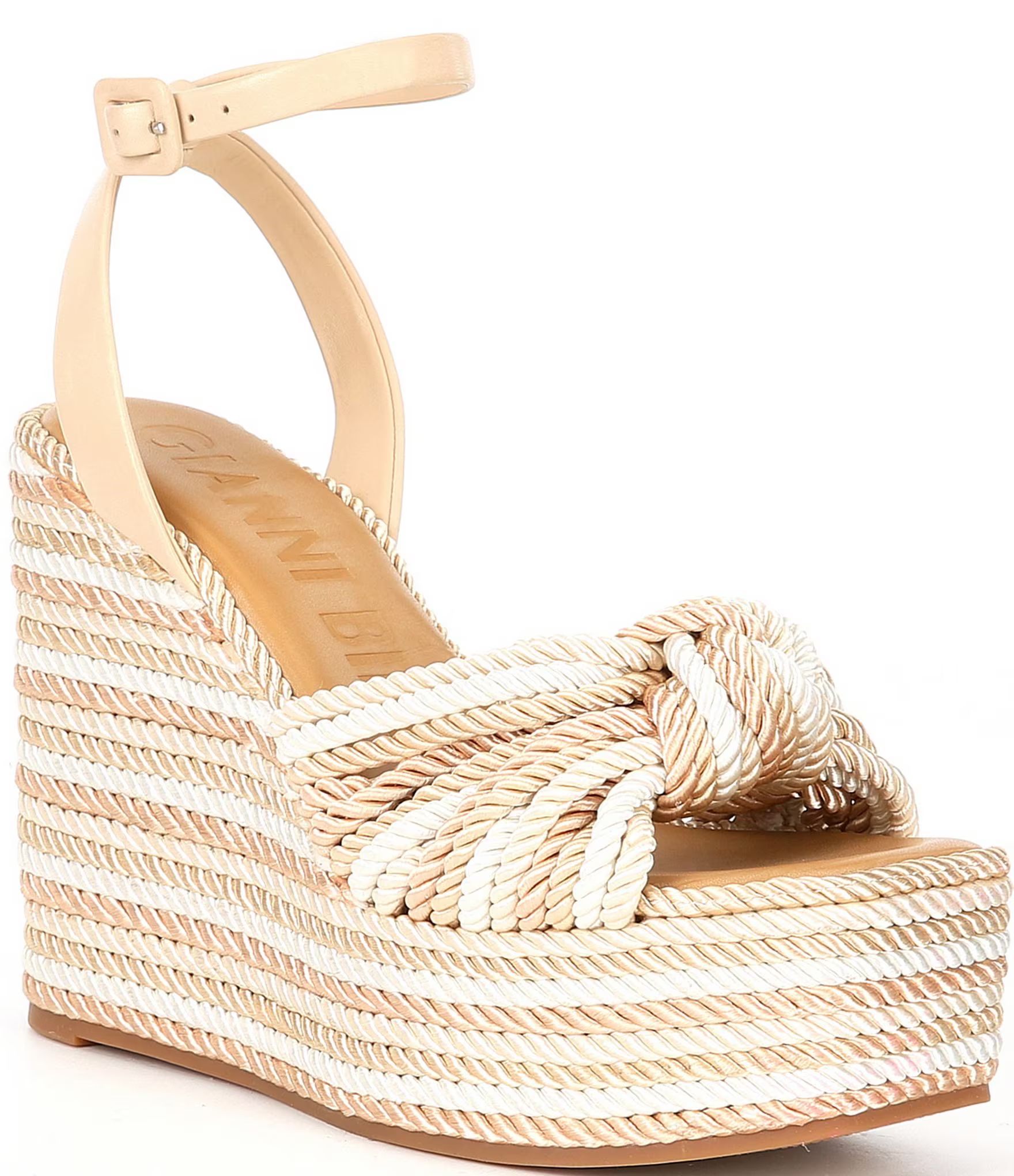 Leena Corded Knot Platform Wedge Sandals | Dillard's