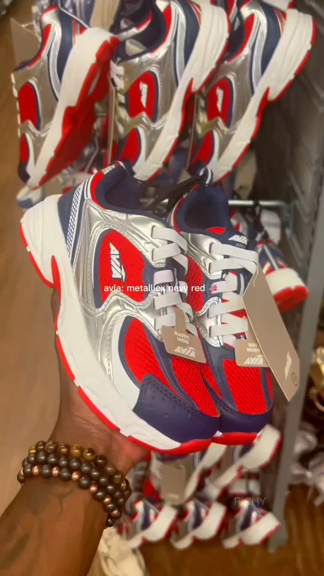 “4th” NEW Avias❤️💙
Navy / Metallic / Red 

#walmartfinds #walmartdeals #walmartclearancefinds #walmartfashion #avia