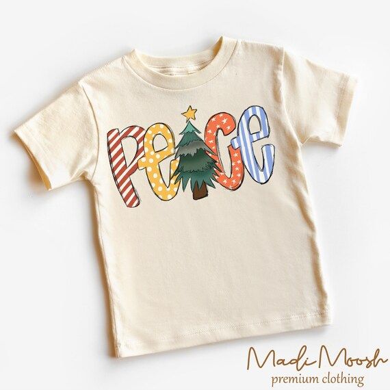 Christmas Peace Baby Onesie®  Retro Hippie Christmas Kids - Etsy | Etsy (US)