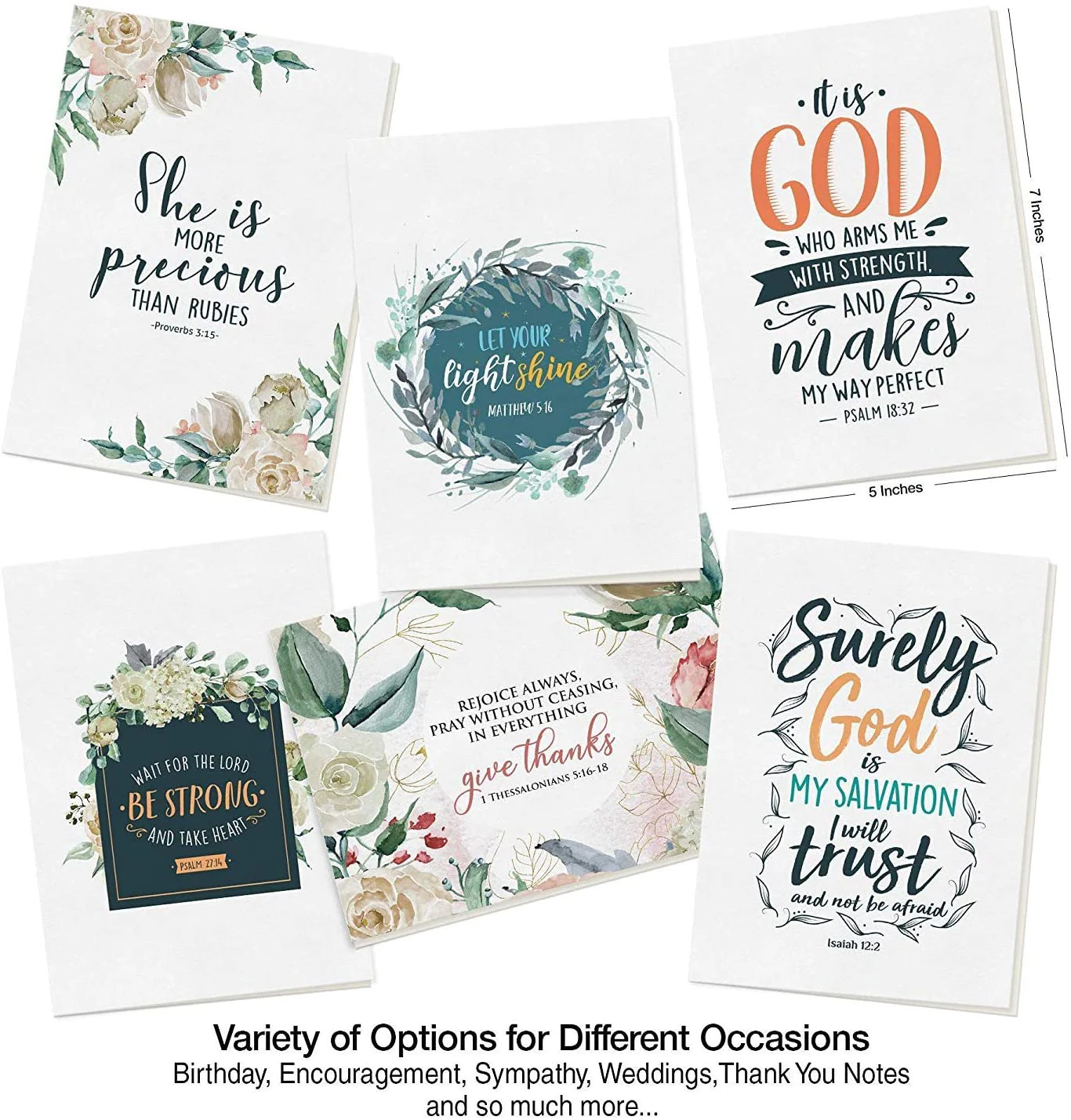 Dessie Bible Verse Cards - 60 Unique Scripture Cards With 60 Different Designs | Dessie Shop