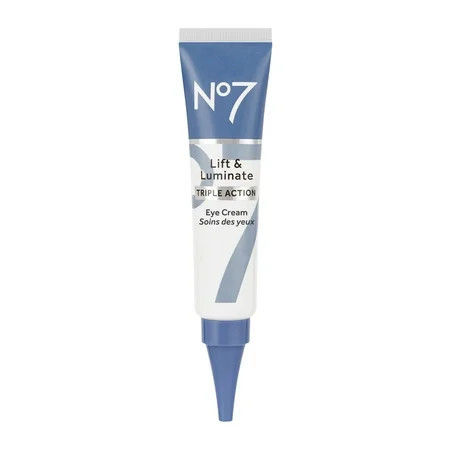 No7 Lift & Luminate Triple Action Eye Cream with Peptides & Vitamin C, All Skin Types, 0.5 oz | Walmart (US)