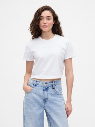 Gap × BÉIS Organic Cotton VintageSoft Crop Graphic T-Shirt | Gap (CA)