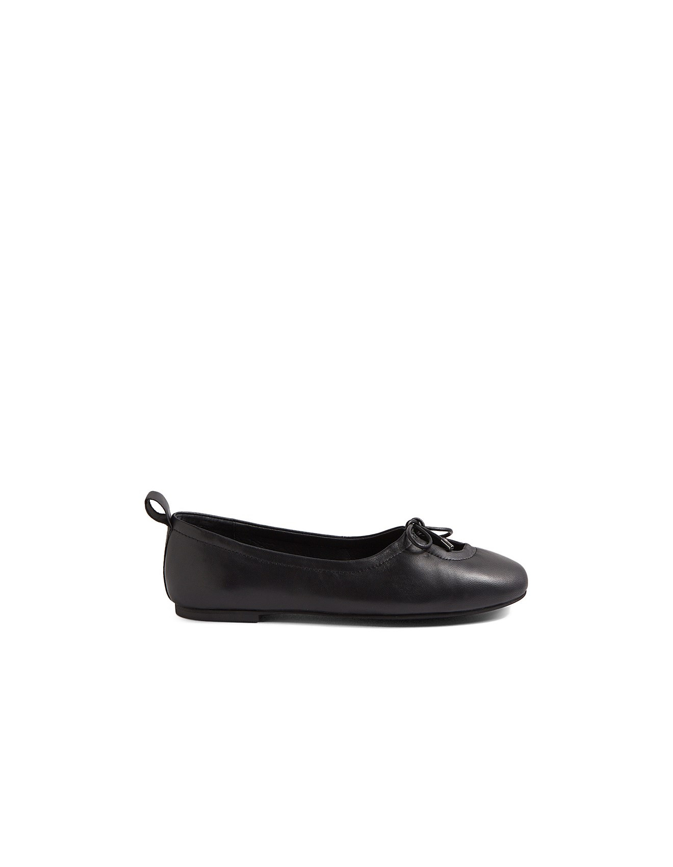 Juuliet Black Leather Ballet Flats | David Jones (Australia & New Zealand)