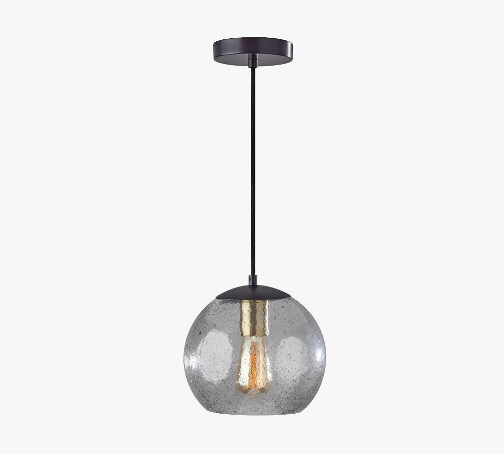 Ellison Textured Glass Globe Pendant | Pottery Barn (US)