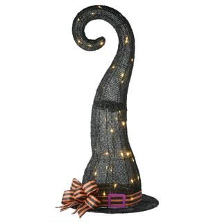 34" Black LED Witch Hat Halloween Decor | Michaels Stores
