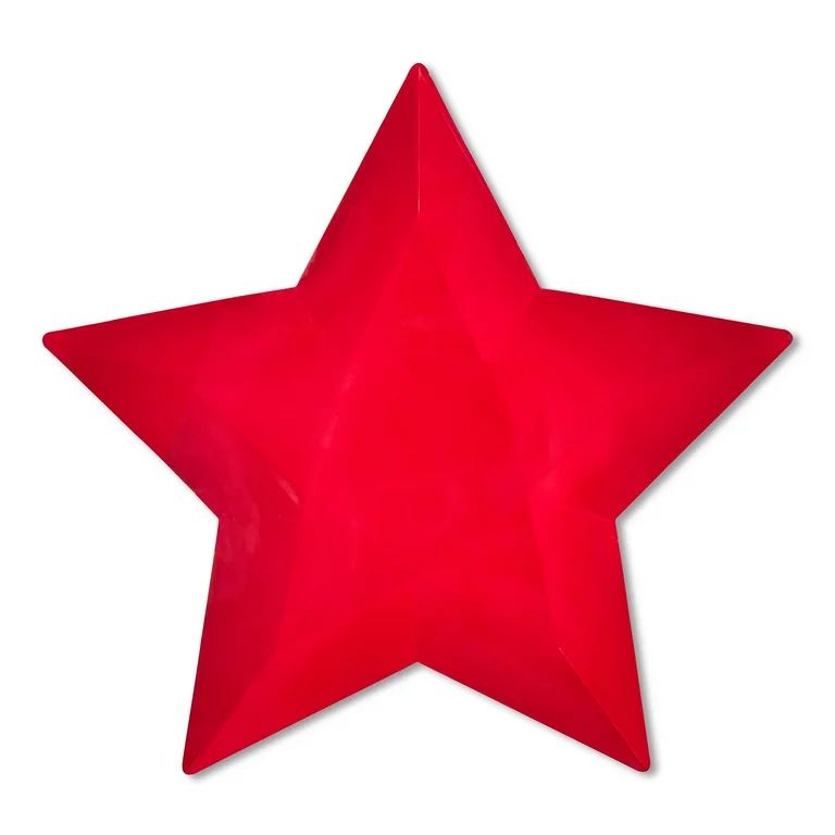 Patriotic Red Star-Shaped Paper Plates, 8 Count, by Way To Celebrate - Walmart.com | Walmart (US)