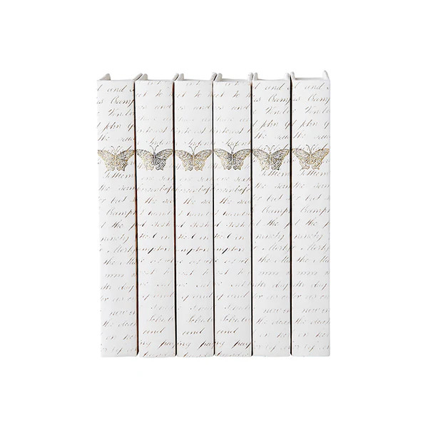 Antique Gold Leaf Butterfly Decorative Book Set | Caitlin Wilson Design