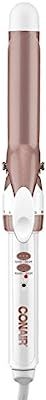 Conair Double Ceramic Curling Iron, 1 Inch Curling Iron, White/Rose Gold | Amazon (US)