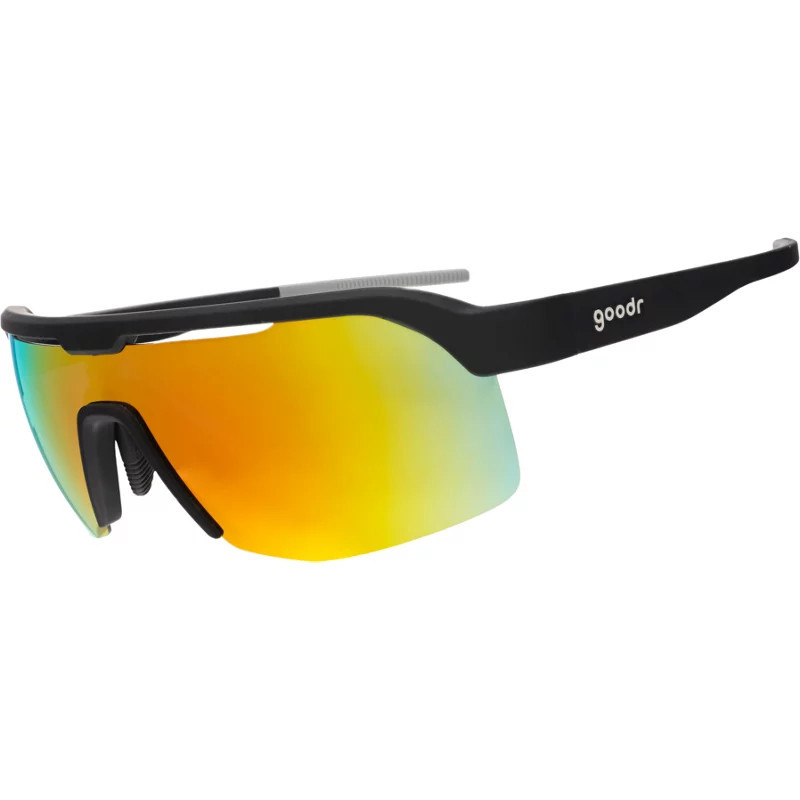 goodr Bolt G Sunglasses Black/Orange - Rack Sunglasses at Academy Sports | Academy Sports + Outdoors