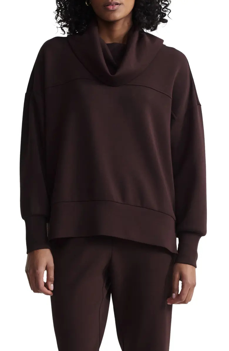 Priya Longline Cowl Neck Sweatshirt | Nordstrom