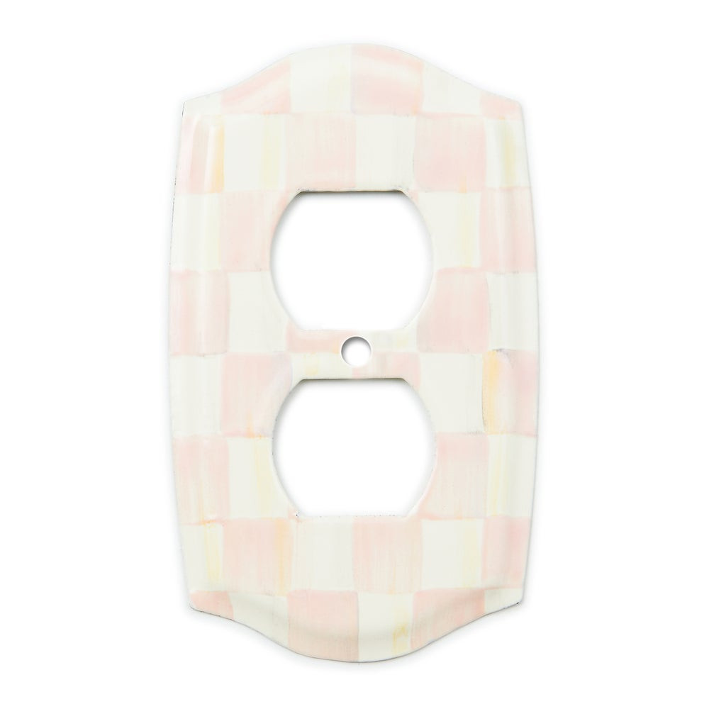 Rosy Check Double Outlet Cover | MacKenzie-Childs
