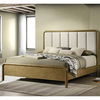 Upholstered Bed, Wooden Frame Platform Bed | Wayfair North America