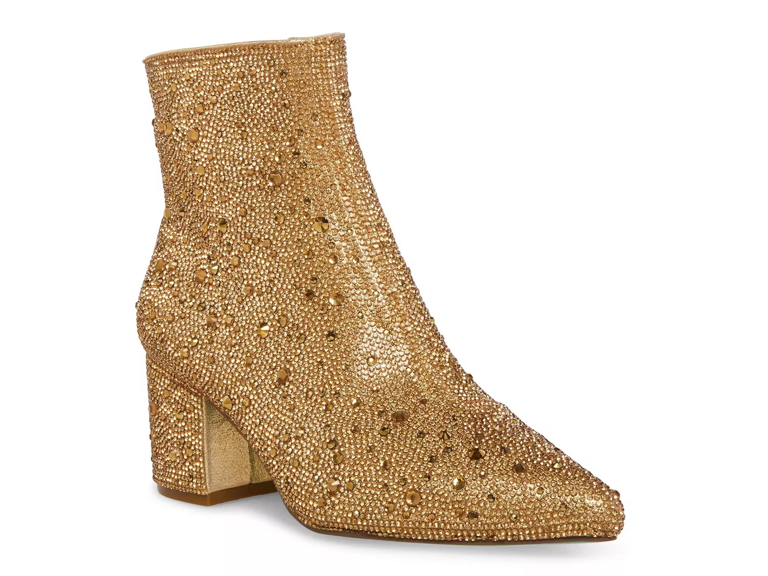 Betsey Johnson Kyla Bootie | Women's | Gold Metallic | Size 6 | Boots | Block | Bootie | DSW