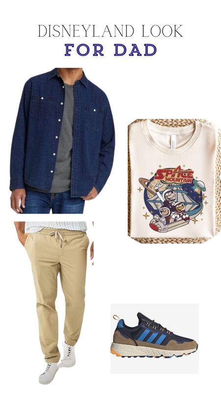 Calling Disney Dads!!! While you’re busy managing genie plus for the family: I’ve got your Disneyland look covered! The outfit is lightweight and comfy: que drawstring pants and light weight denim button down that acts as a jacket. My husbands favorite ride is space mountain so finding this vintage space mountain print was a win win! 


#disneyoutfit
#disneylandmenslooks
#disneydad
#genieplus
#spacemountain
#disneydadfashion
#disneylandfamilyoutfits


#LTKmens #LTKtravel #LTKfindsunder50