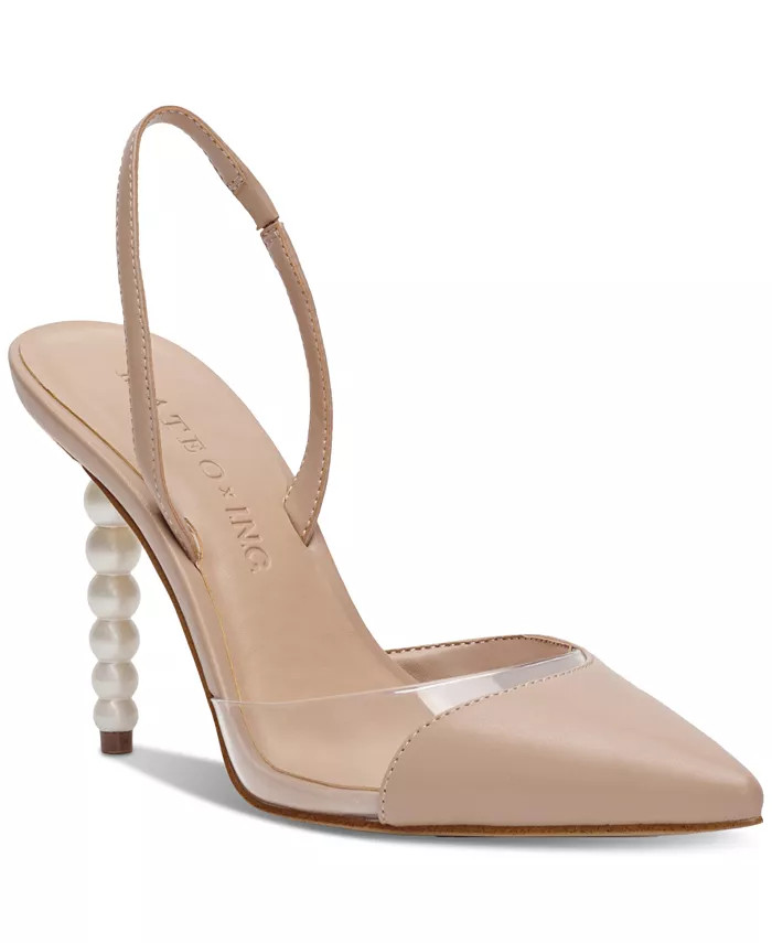 Mateo for INC Antoinette Imitation Pearl Slingback Pumps, Created for Macy's | Macys (US)