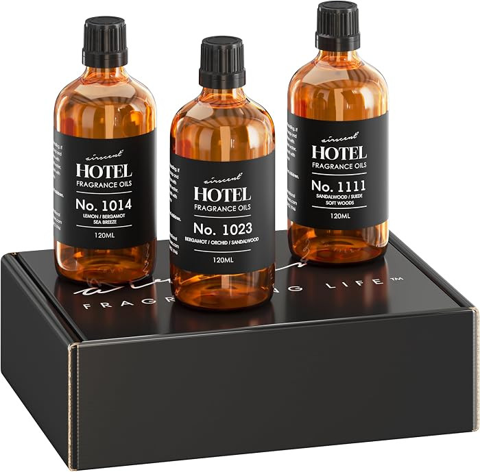 AirScent Hotel Diffuser Oil Gift Set - Buyers\u2019 Best Picks 3 Pack - 120 mL | Amazon (US)