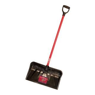 Bully Tools 22 in. Combination Snow Shovel with Fiberglass D-Grip Handle-92814 - The Home Depot | The Home Depot