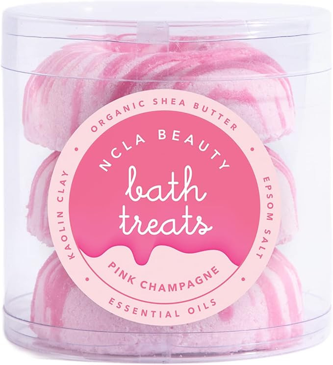 NCLA - Bath Treats All-Natural Bath Bombs (Set of 3) | Vegan, Cruelty-Free, Clean Skincare (Pink ... | Amazon (US)