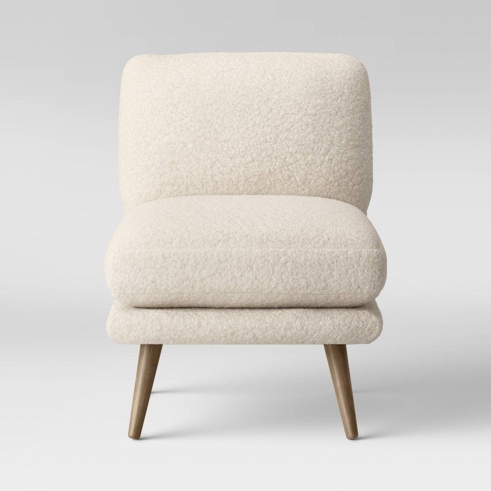 Assembly Required Online Only Harper Faux Fur Slipper Chair Sherpa - Project 62 | Target