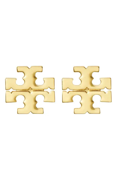 Tory Burch Small Icon Stud Earrings in Tory Gold at Nordstrom | Nordstrom