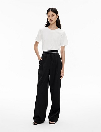 Witchery Elastic Detail Pants | David Jones | David Jones (Australia & New Zealand)