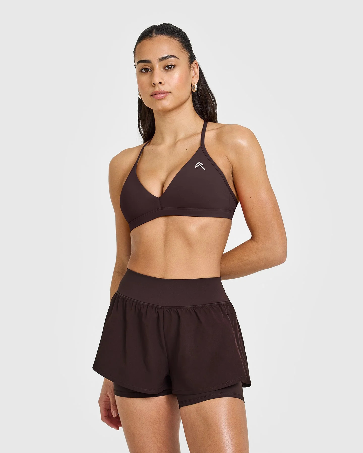 EasyLift™ Ultra Minimal V Neck Bralette 
 Plum Brown | Oner Active (UK / US)