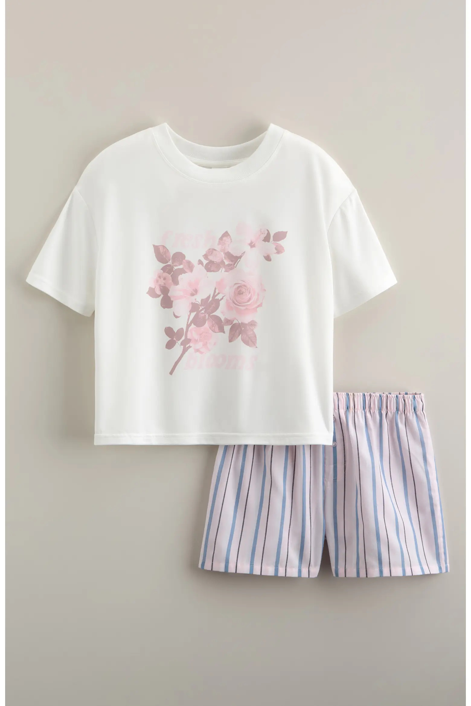 Nordstrom Kids' Short Sleeve T-Shirt & Boxer Set (Women) | Nordstrom | Nordstrom