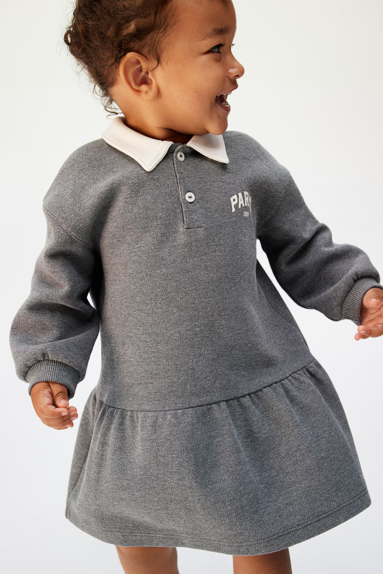Polo Dress - Gray - Kids | H&M US | H&M (US + CA)