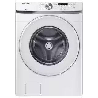 Samsung 4.5 cu. ft. High-Efficiency Front Load Washer with Self-Clean+ in White WF45T6000AW - The... | The Home Depot