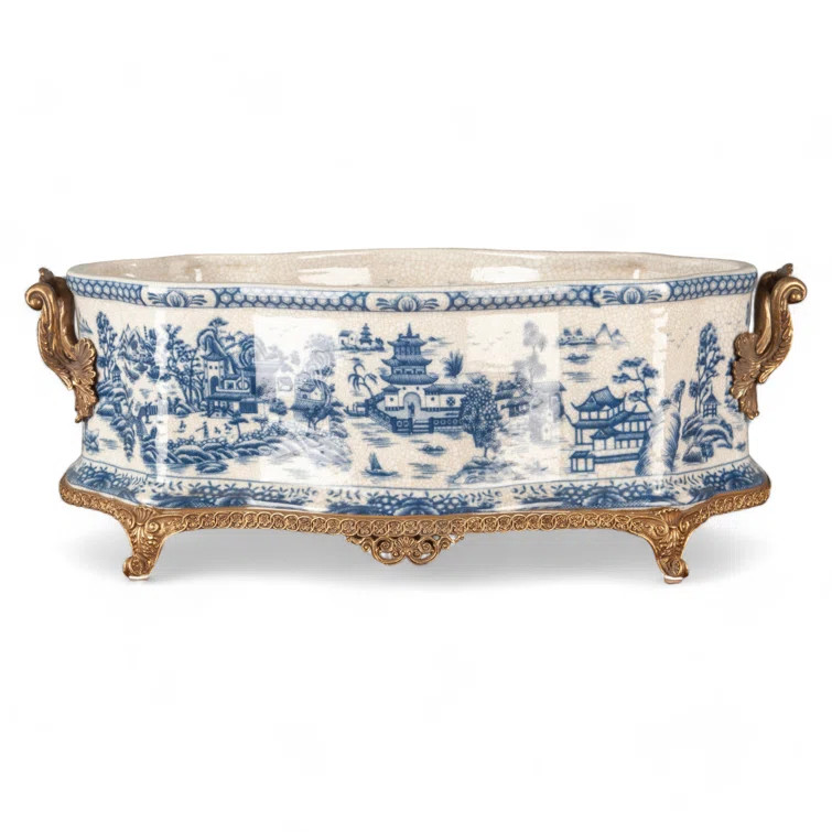 Blue Willow Handmade Planter | Perigold