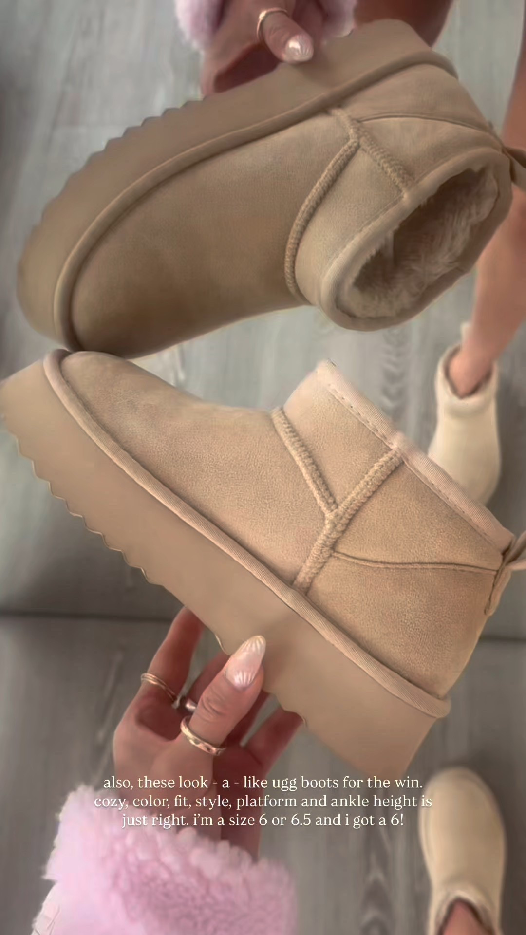 Ugg boot look a likes that I’ll be living in this winter 🙌🏼 they run true to size 

Ugg boots, Ugg look a like, Amazon finds, Amazon shoes, boots, winter shoes

#LTKootd #LTKSeasonal #LTKFindsUnder50