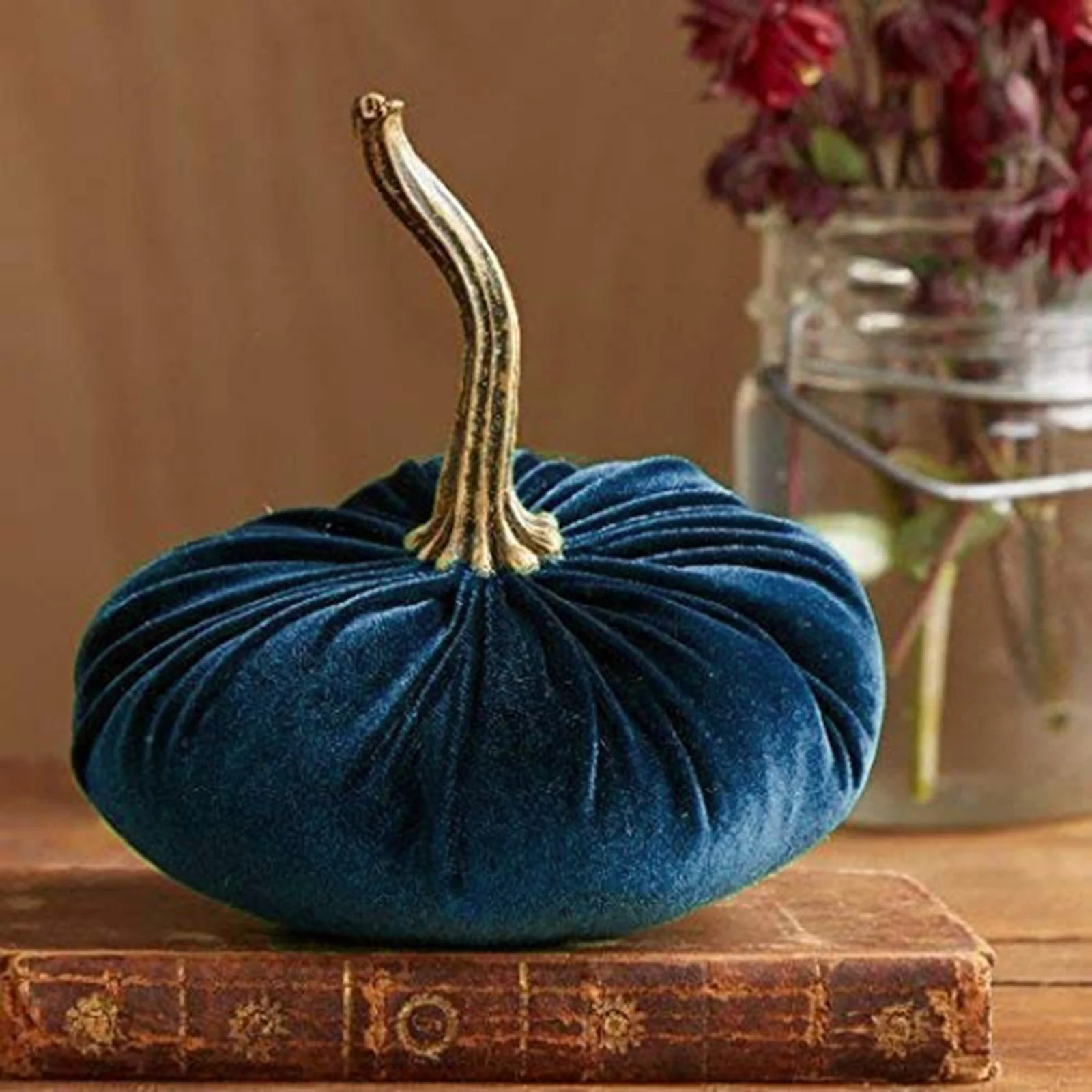 Loopsun Fall Decorations for Home 1 pc Handmade Velvet Pumpkins Decor Super Soft Stuffed Pumpkin ... | Walmart (US)