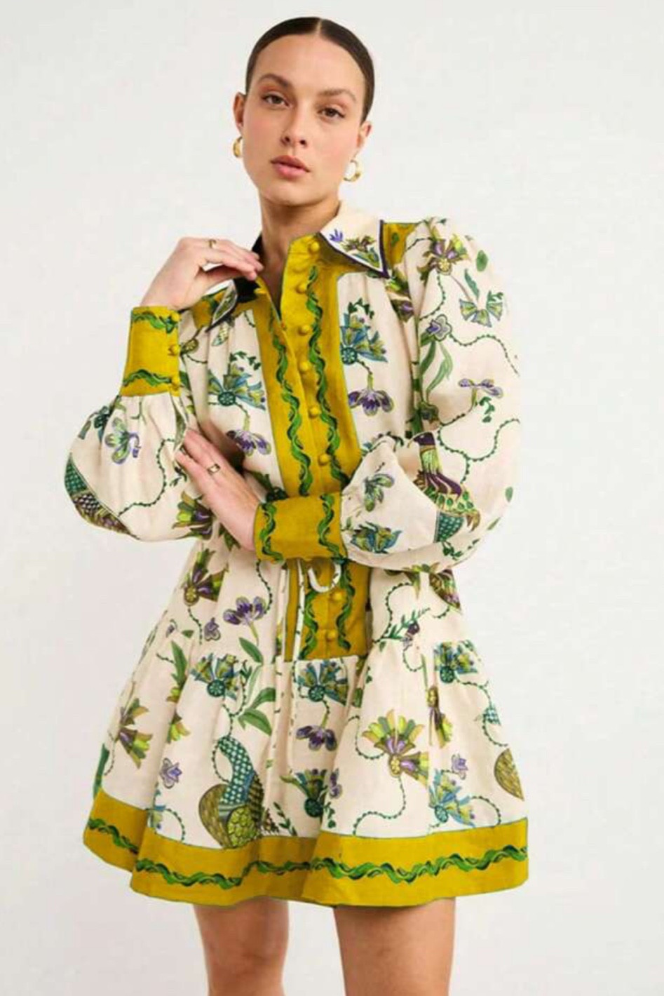 This Women's Boho Style Long Sleeve Printed Lapel Collar Casual dress from Shein is the perfect Anthropology dupe! 

#LTKFindsUnder50 #LTKSaleAlert #LTKStyleTip