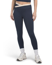 Tipped Cross Over Leggings | Workout Bottoms | Marshalls | Marshalls