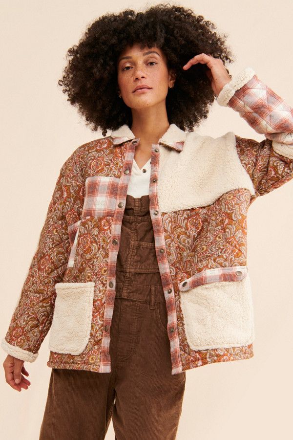 Germine Q Patchwork Shirt Jacket | Nuuly