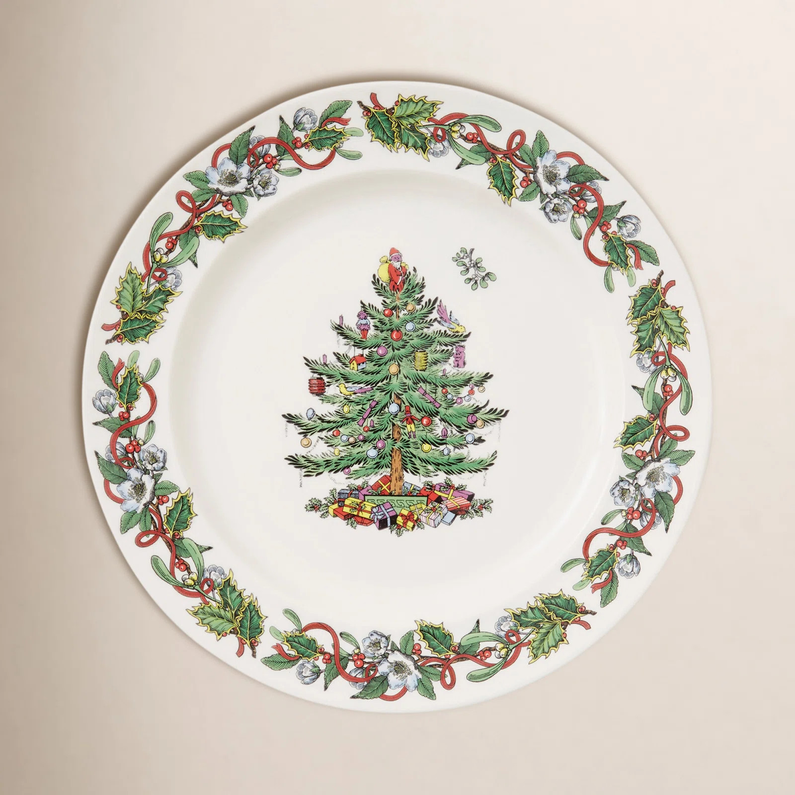Spode Christmas Wreath 8" Salad Plate | Birch Lane