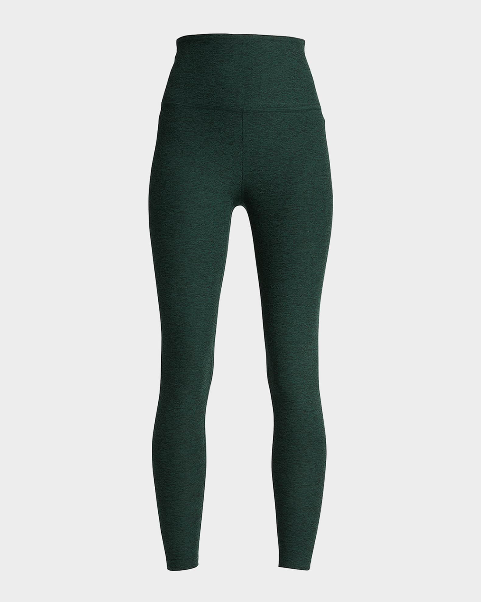 Caught in the Midi High-Waist Space-Dye Leggings | Neiman Marcus