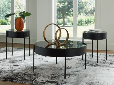 Ardoline Table (Set of 3), Black | Ashley Homestore