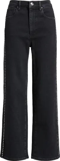 Le Sleek Studded Straight Leg Jeans | Nordstrom Rack