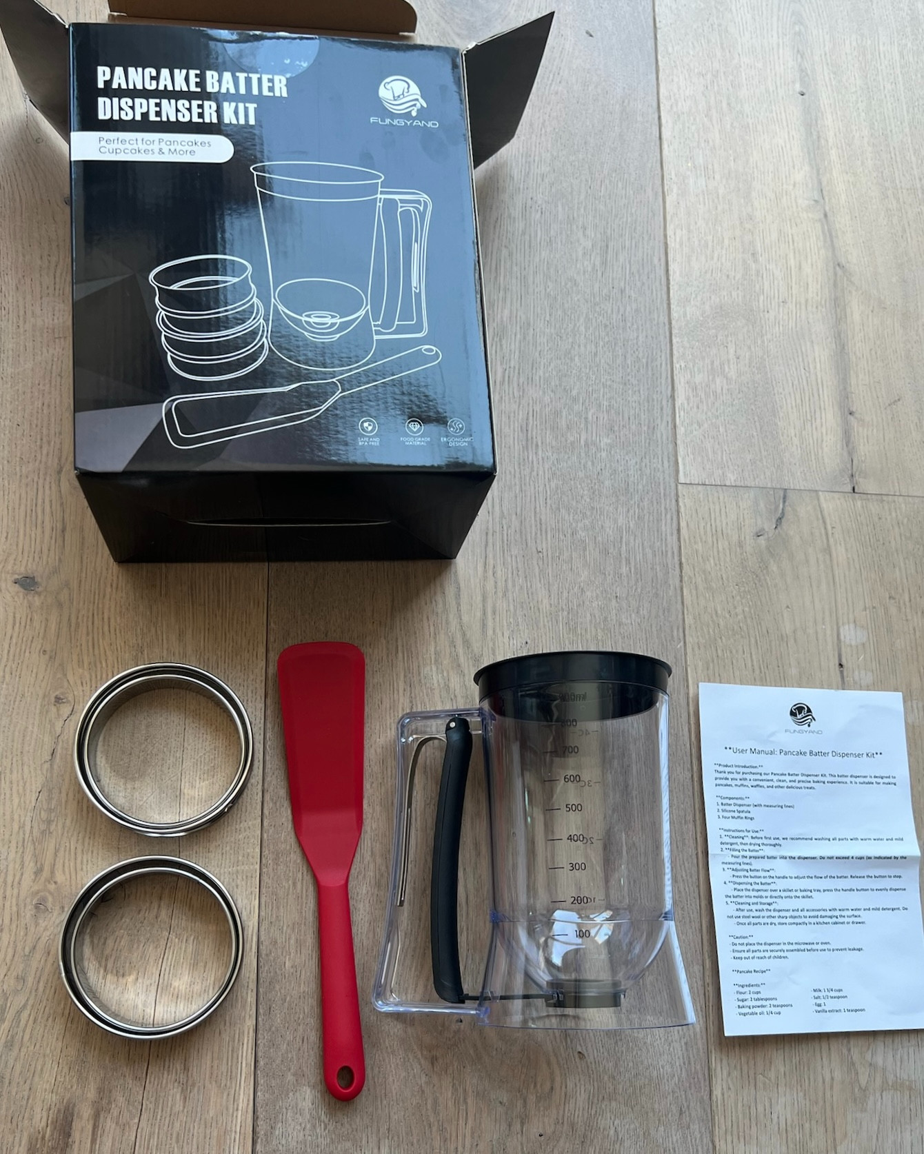Make breakfast easier, cleaner, and more fun 🥞✨ with this pancake batter dispenser kit! Designed to help create perfectly portioned pancakes, waffles, cupcakes, and more, it takes the mess out of baking and breakfast prep 💖🍳. Easy to use and perfect for family mornings, it helps make cooking feel effortless and enjoyable 👀✨. Trust me, this is one kitchen gadget you'll be glad to have on busy mornings 💕

#pancakedispenser #kitchengadgets #breakfasttime #kitchenessentials #homecooking #bakingtools #familybreakfast #cookathome #foodlover #kitchenhack #mealprep #kitchenupgrade #homeessentials #cookingmadeeasy #ltkhome #ltkfinds #musthave #breakfastlover #smartkitchen #familyfavorites 

 