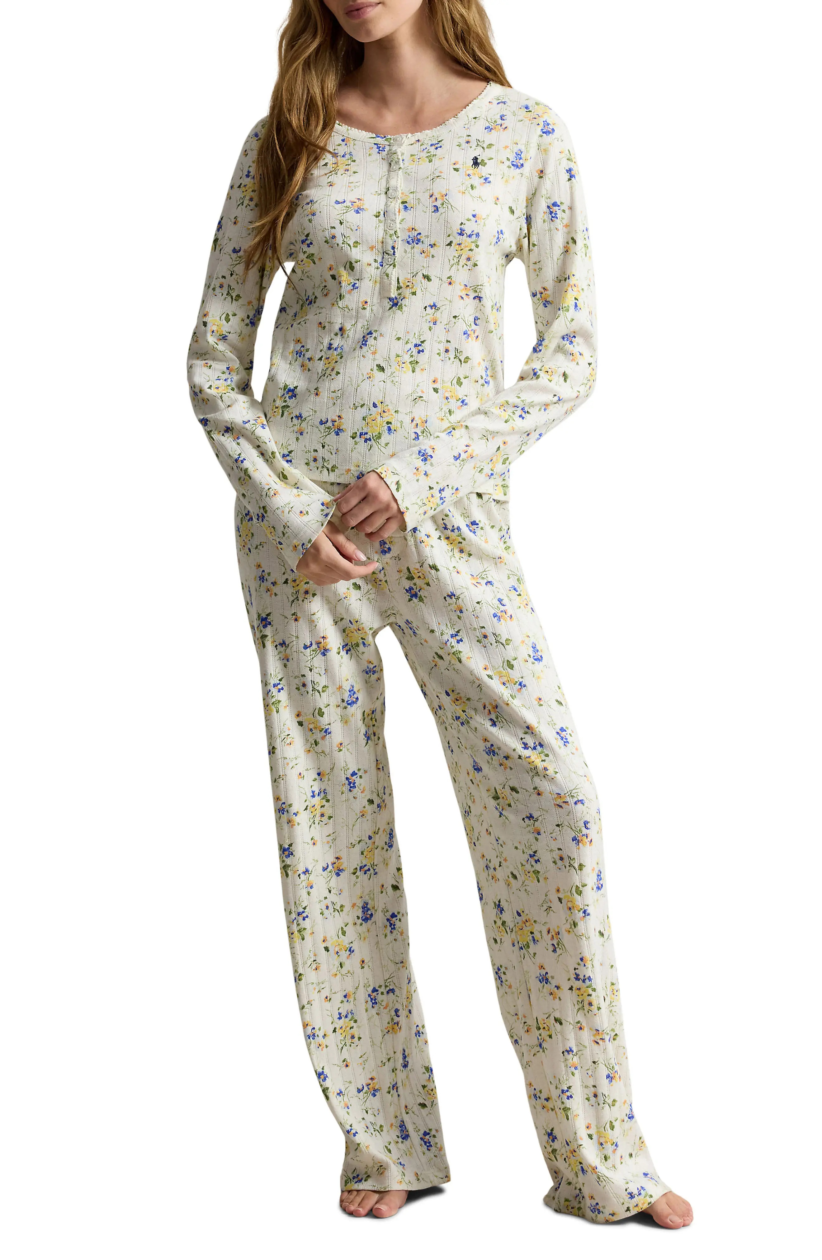 Henley Cotton Pajamas (Women) | Nordstrom | Nordstrom