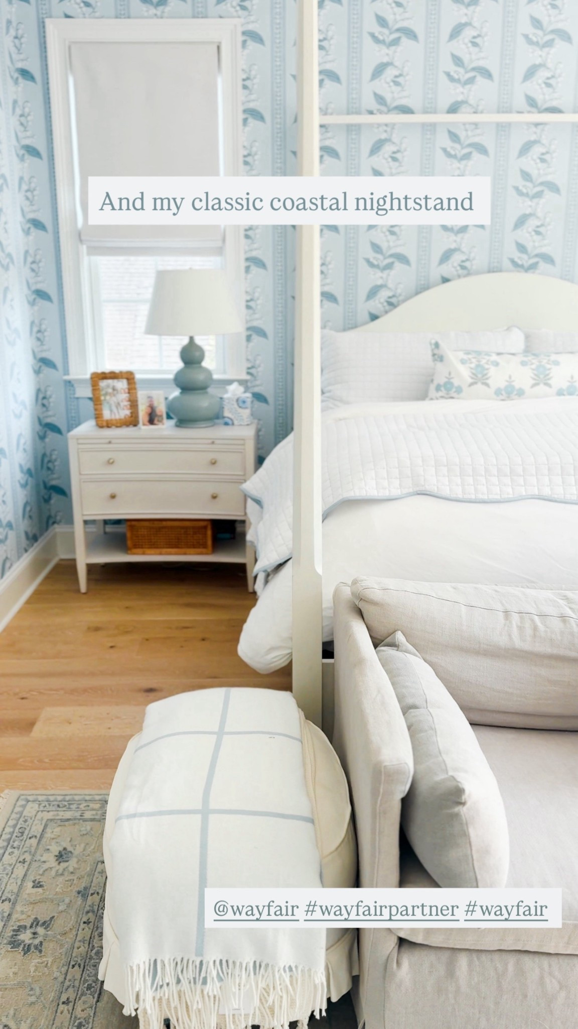 Classic coastal bedroom @wayfair 

 #wayfairpartner #wayfair