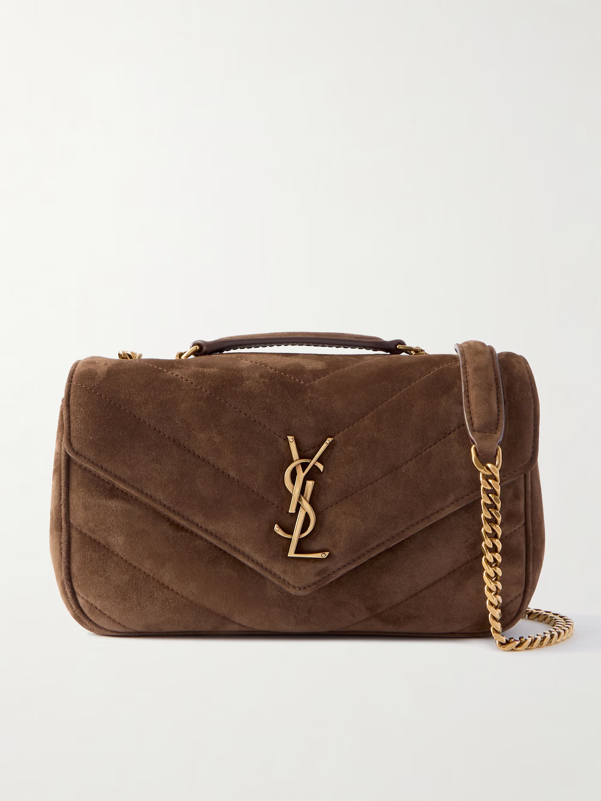 Loulou quilted suede shoulder bag | NET-A-PORTER (UK & EU)