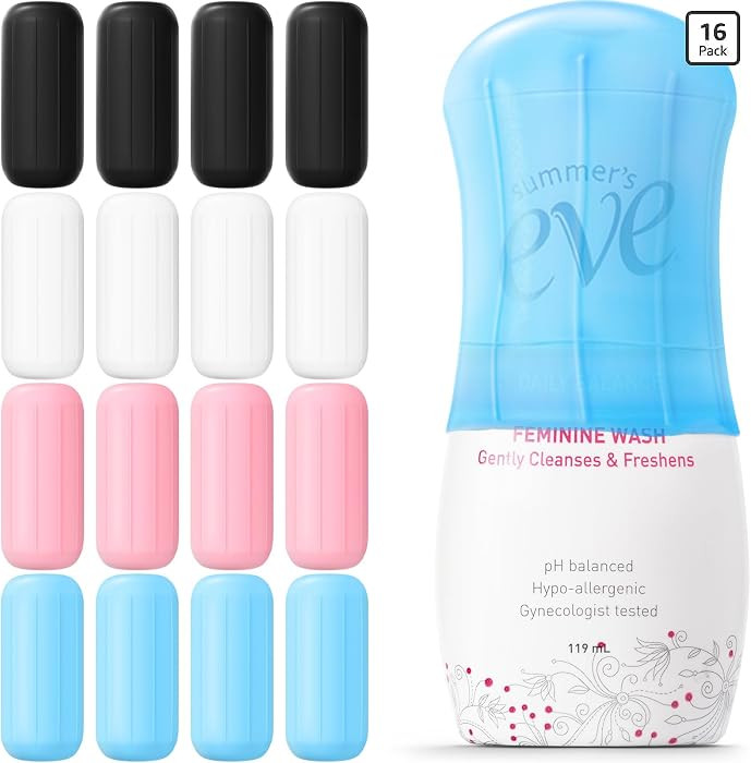 16 Pack Silicone Bottle Cover,Travel Essential for Women Men,Leak Proofing | Amazon (US)