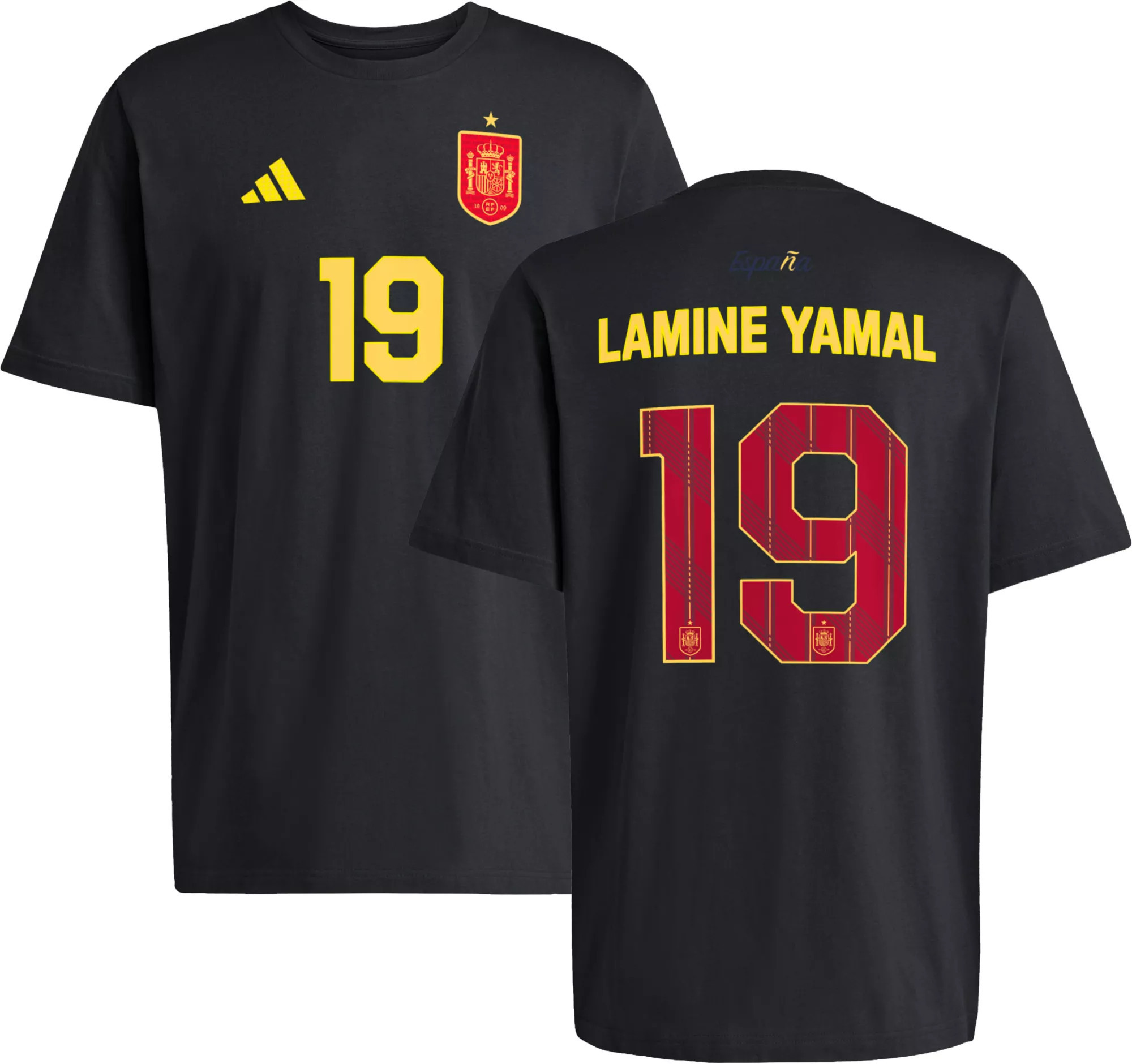 adidas Adult Spain Lamine Yamal 2026 T-Shirt, Men's, Medium, Black | DICK'S Sporting Goods