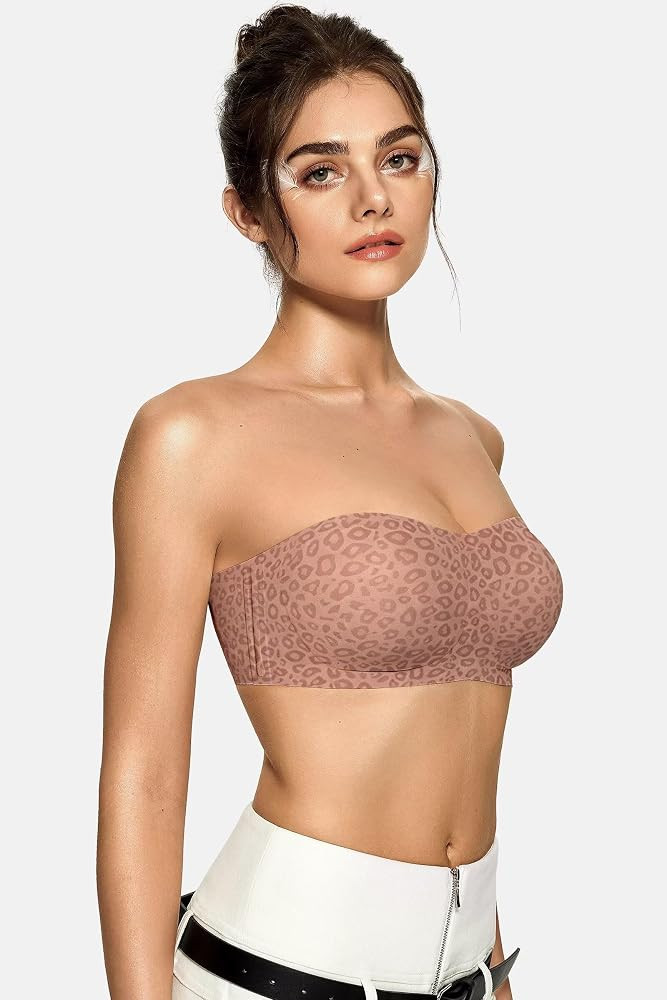 Vertvie Womens Strapless Bra Jelly Push Up Seamless Bandeau Bra Wireless Non Slip Silicone Tube T... | Amazon (US)