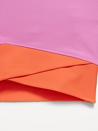 PowerSoft Crossover Longline Sports Bra for Girls | Old Navy (US)