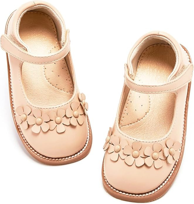 Flaryzone Toddler Little Girl Mary Jane School Uniform Oxfords Flat Dress Shoes | Amazon (US)