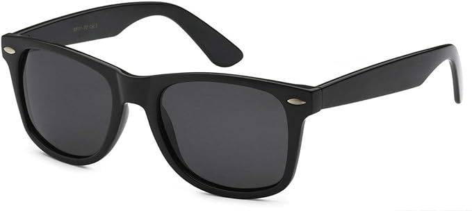 Retro Optix Sunglasses Classic 80’s Vintage Style Design (Black Gloss, Polarized) | Amazon (US)