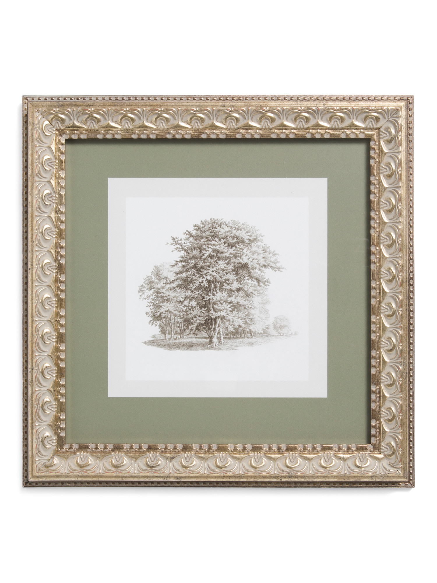 12x12 Black And White Trees Matted Wall Art | Home | Marshalls | Marshalls